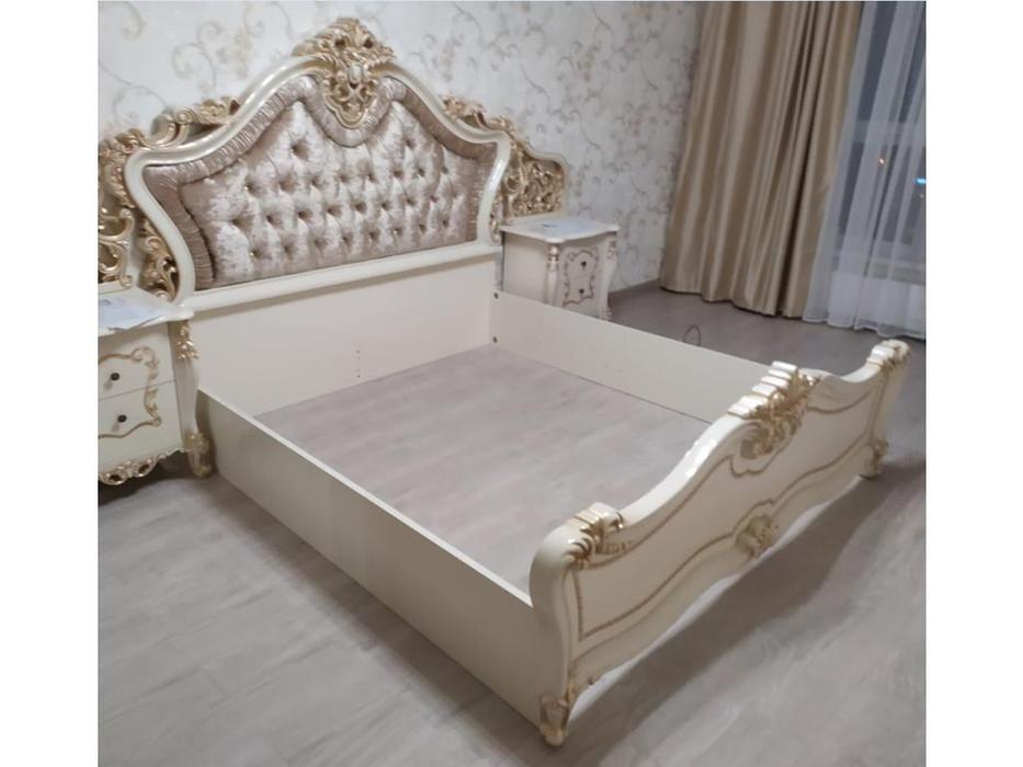 Dia: Джоконда: кровать 180х200 (крем, золото)