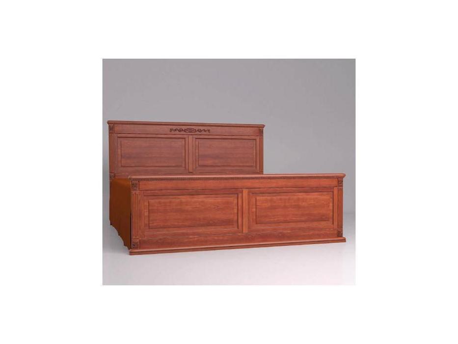Arco: Decor: кровать 160х200 (орех, коричневая патина)