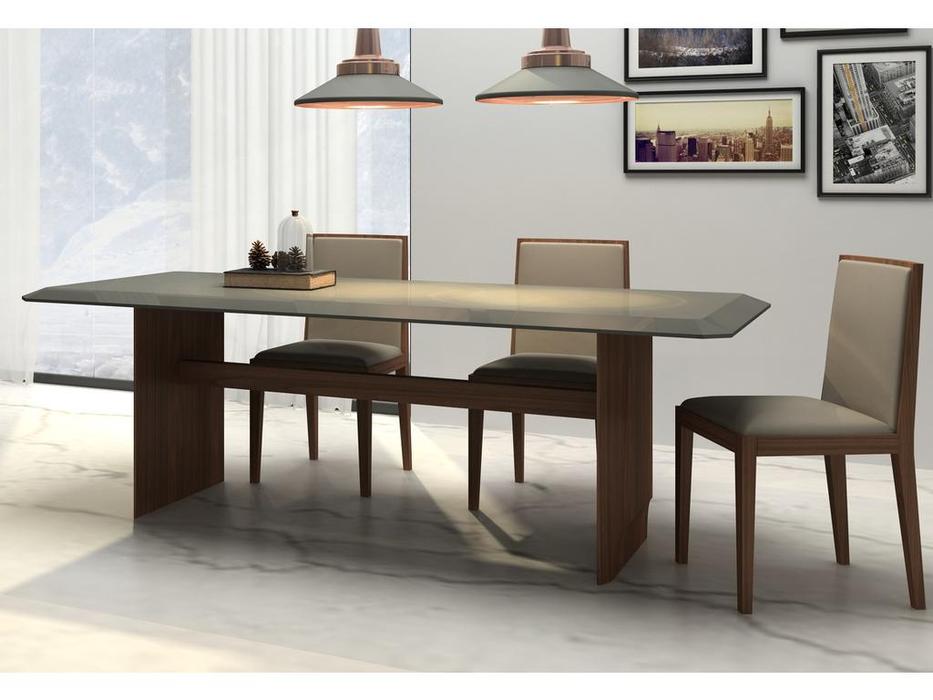 Mod Interiors: Avila: стол обеденный  (орех, серый)