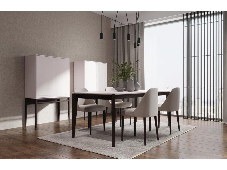 Mod Interiors: Marbella: стул  (серо-бежевый, орех)