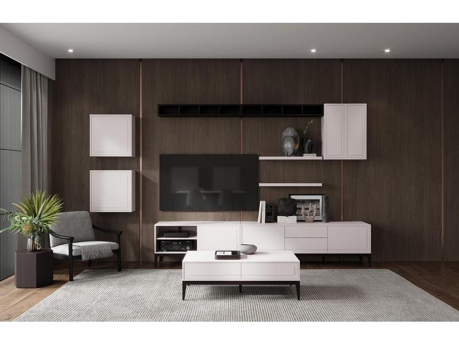 Mod Interiors: Marbella: тумба под телевизор  (серо-бежевый, орех)