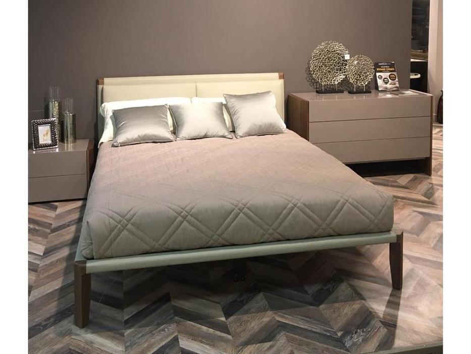 Mod Interiors: Avila: кровать 160х200  (орех, бежевый)