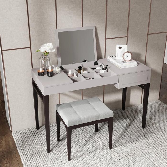 Mod Interiors: Marbella: пуф  (орех W, серая рогожка)