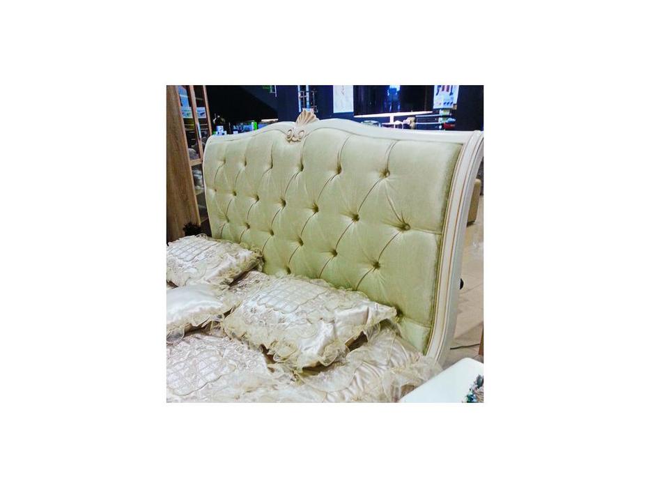 CUF Limited: White Rose: кровать 180х200  А63 (айвори патина)