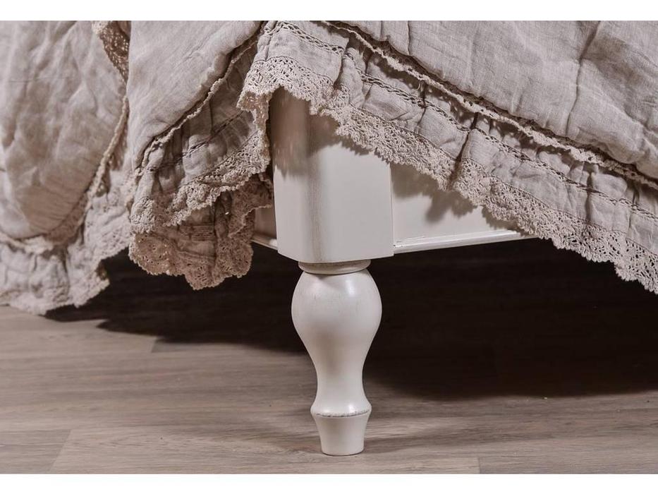 CUF Limited: White Rose: кровать 180х200  В88 (айвори патина)