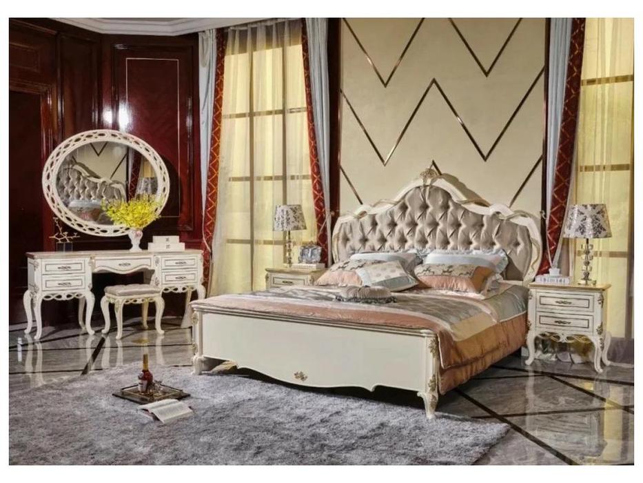 FurnitureCo: Бьянка: кровать двуспальная  180х200 (беж)