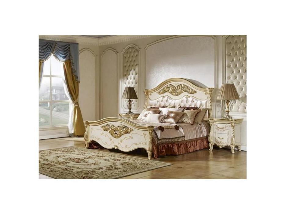 FurnitureCo: Вивальди: кровать двуспальная 180х200 (слоновая кость)
