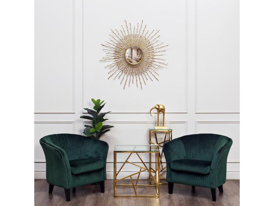 Garda Decor: GD: стол журнальный  (золото, стекло)