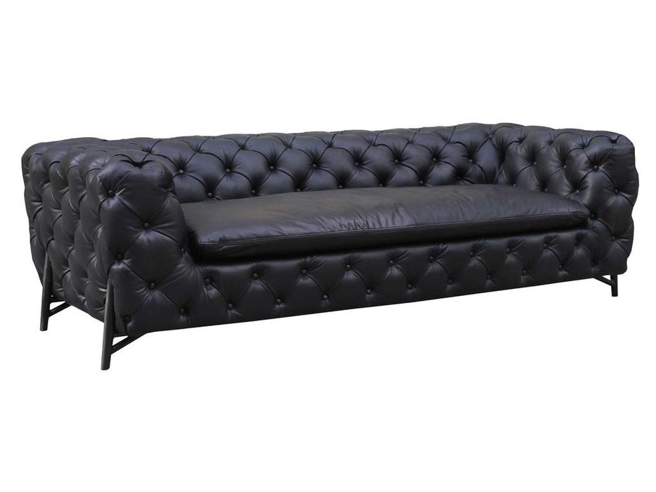 STG: Chesterfield Baroque Vintage Leather 3 Seater: диван  (коричневый)