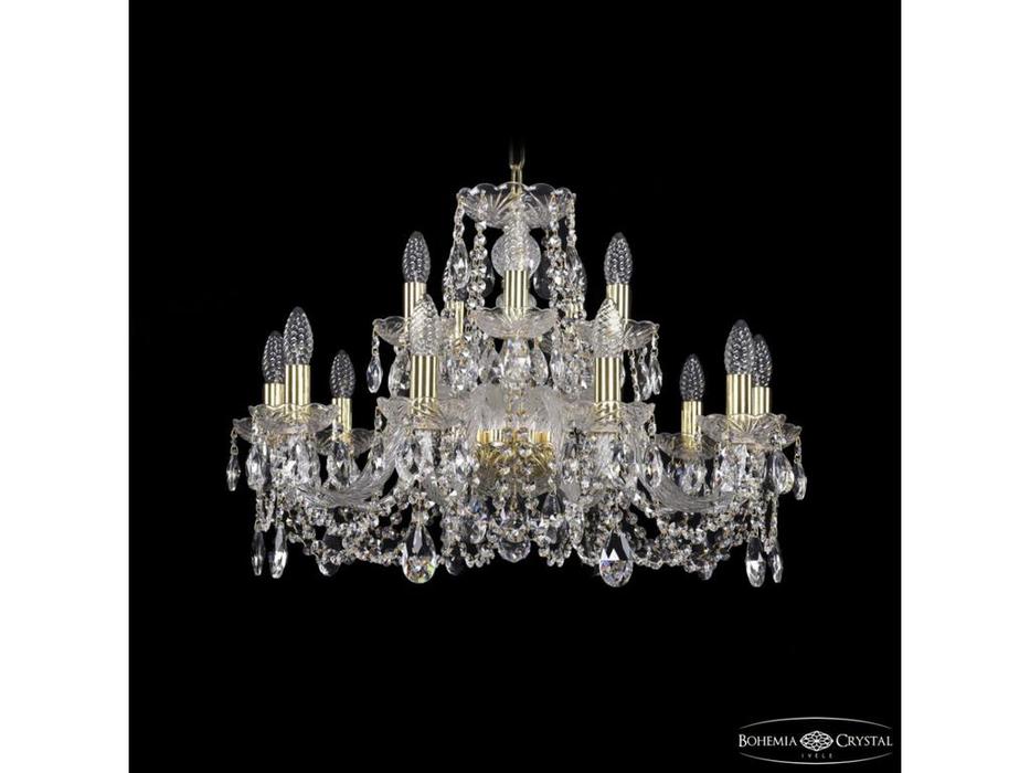 Bohemia Ivele Crystal: 1402/10+5/240 G: люстра хрустальная (прозрачный)