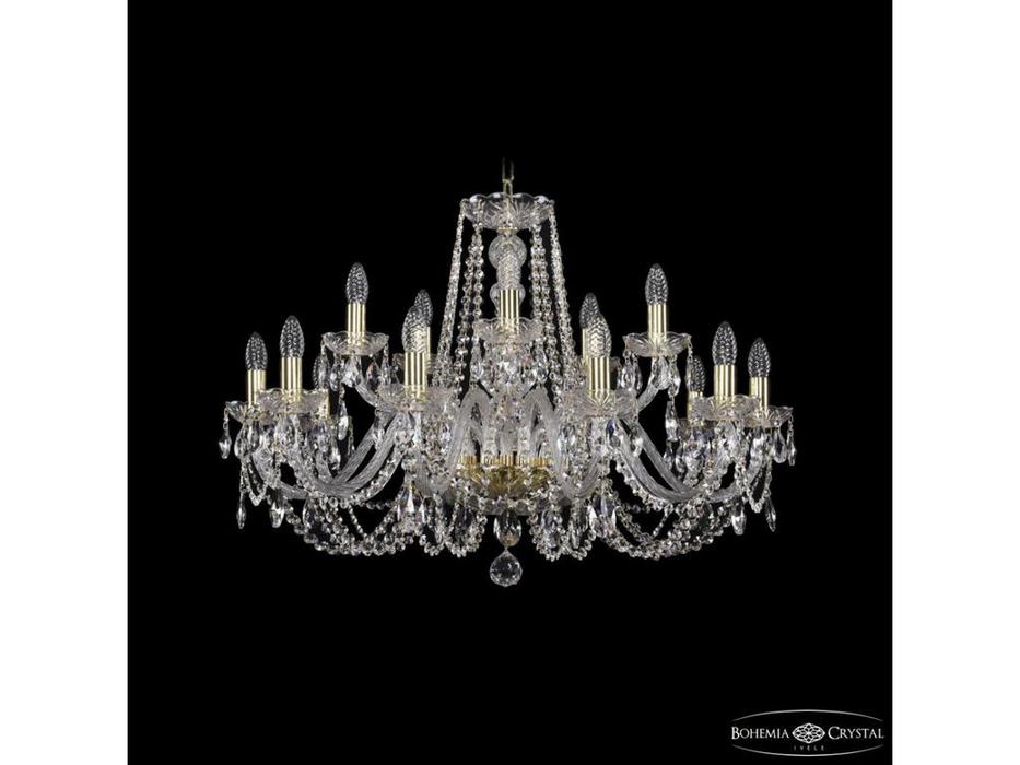 Bohemia Ivele Crystal: 1402/10+5/300 G: люстра хрустальная (прозрачный)