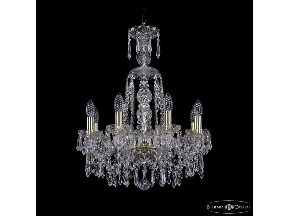 Bohemia Ivele Crystal: 1403/8/160/XL-60 G: люстра хрустальная (прозрачный)