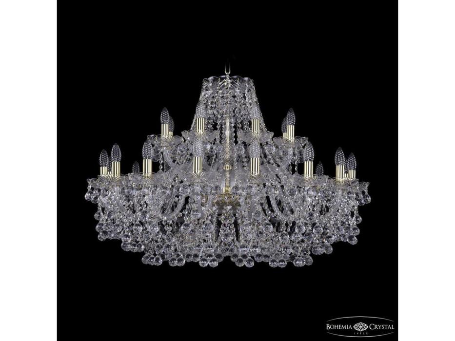 Bohemia Ivele Crystal: 1409/16+8/360 G: люстра хрустальная (прозрачный)