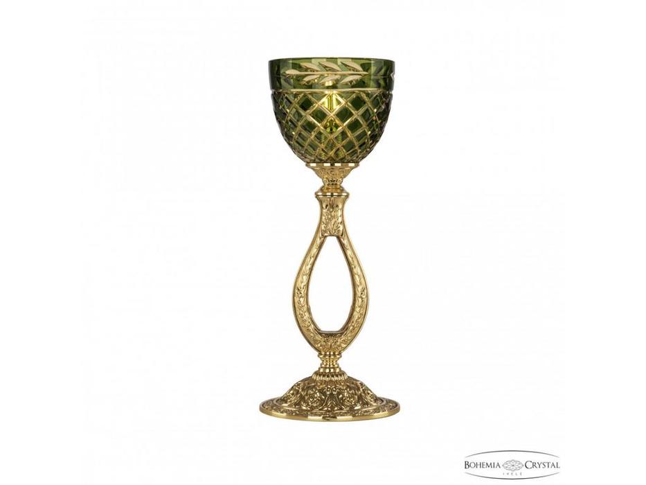 Bohemia Ivele Crystal: 71300L/15 G P1 Amber-Green/H-1J: лампа настольная (золото)