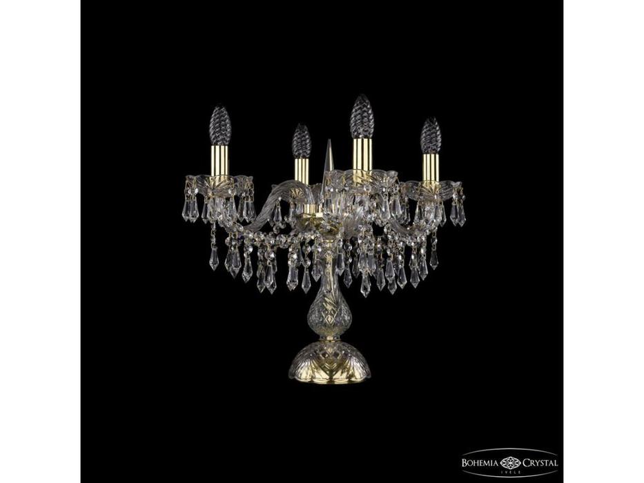 Bohemia Ivele Crystal: 1403L/4/141-39 G: лампа настольная (прозрачный)
