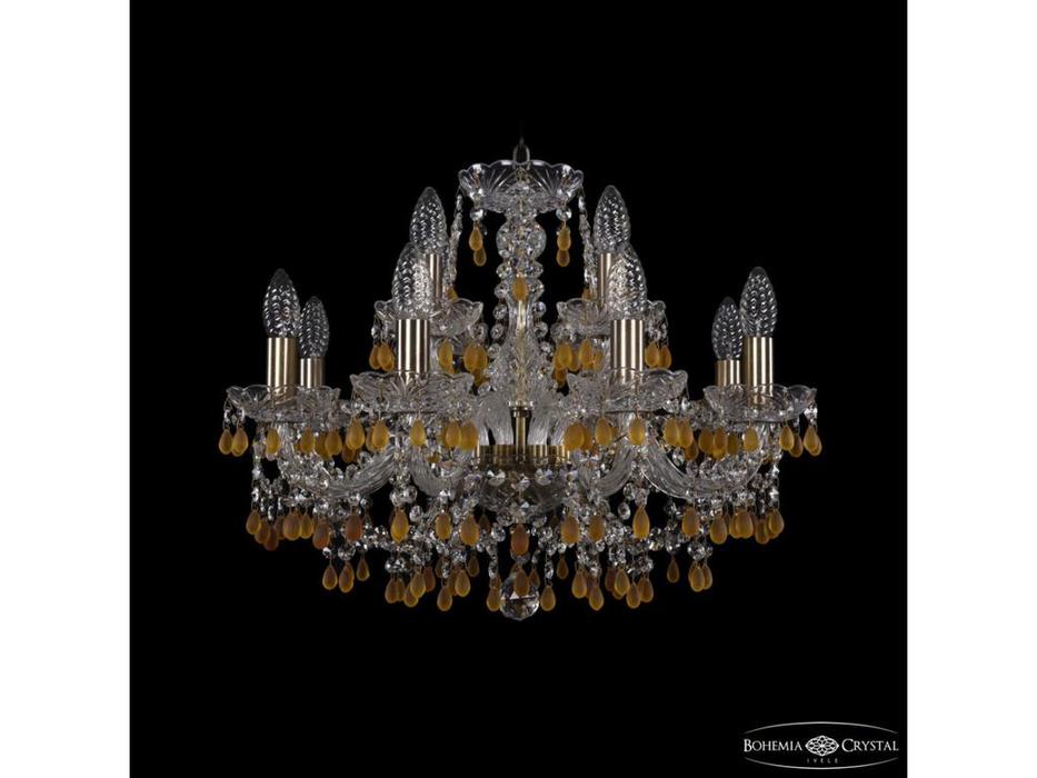 Bohemia Ivele Crystal: 1410/8+4/195 Pa V1003: люстра хрустальная (прозрачный)