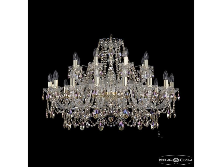 Bohemia Ivele Crystal: 1411/16+8/360 G R801: люстра хрустальная (прозрачный)