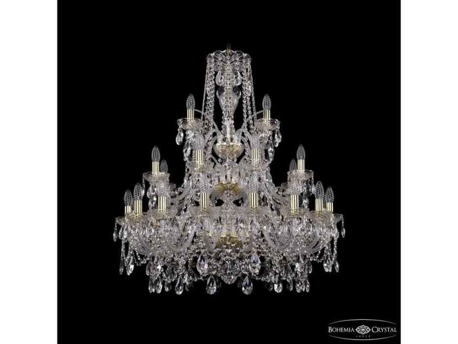 Bohemia Ivele Crystal: 1411/16+8+4/300/3d G: люстра хрустальная (прозрачный)