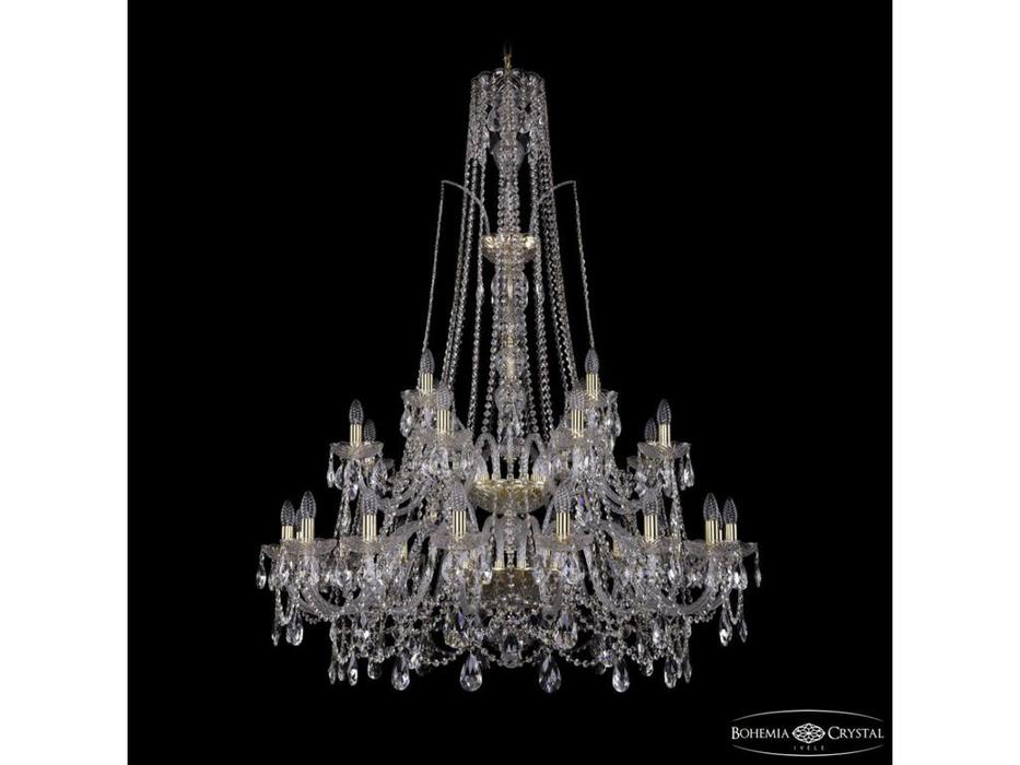 Bohemia Ivele Crystal: 1411/16+8+4/400/XL-150/2d G: люстра хрустальная (прозрачный)