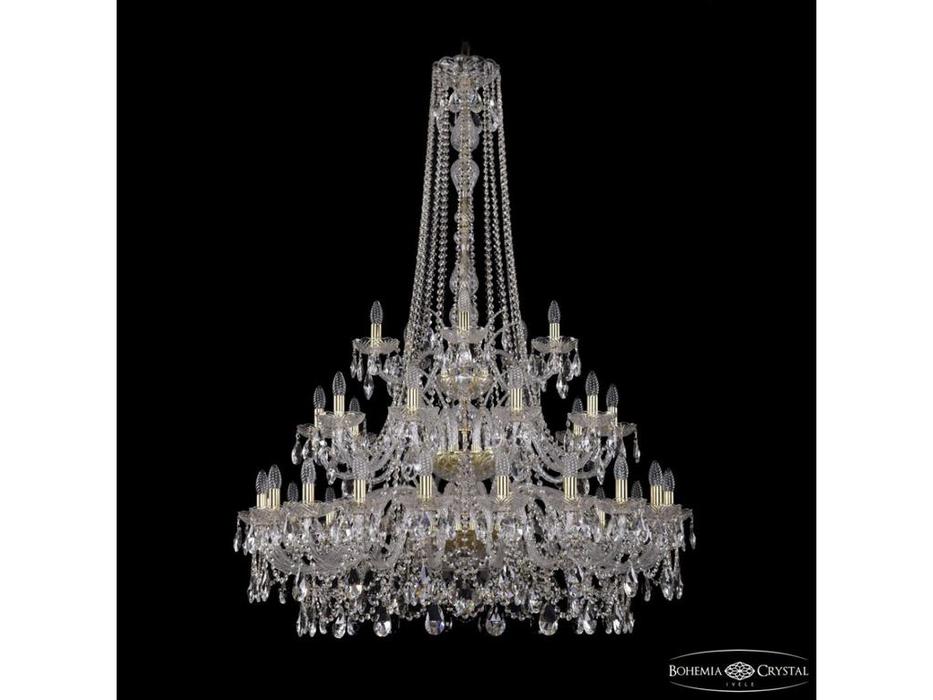 Bohemia Ivele Crystal: 1411/20+10+5/400/h-158/3d G: люстра хрустальная (прозрачный)