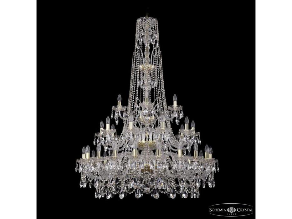 Bohemia Ivele Crystal: 1411/20+10+5/400/XL-155/3d G: люстра хрустальная (прозрачный)