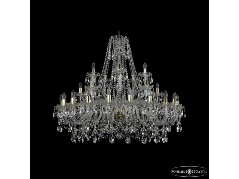 Bohemia Ivele Crystal: 1411/20+5+5/360 G: люстра хрустальная (прозрачный)