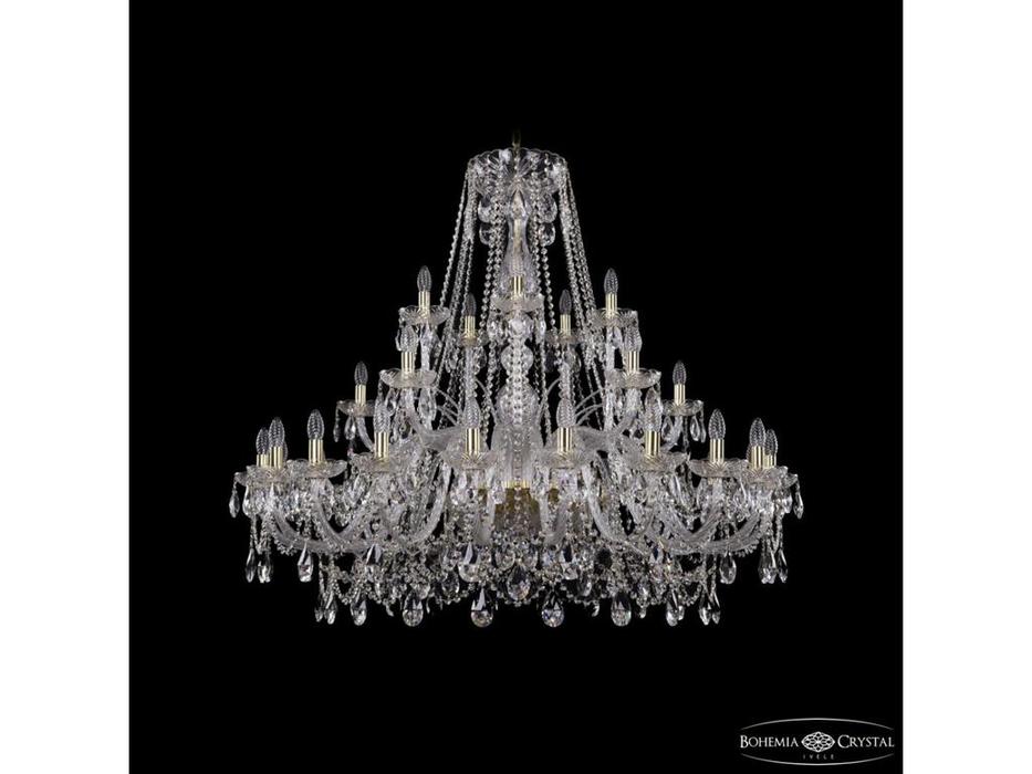 Bohemia Ivele Crystal: 1411/20+5+5/460 G: люстра хрустальная (прозрачный)
