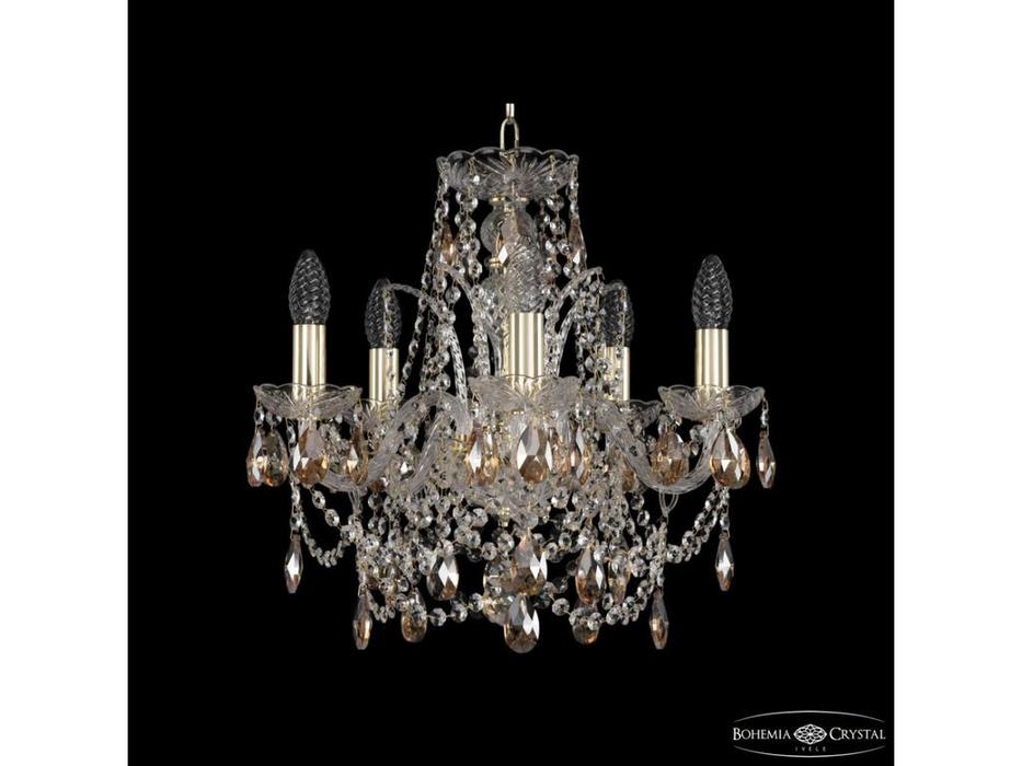 Bohemia Ivele Crystal: 1411/5/141 G K721: люстра хрустальная (прозрачный)