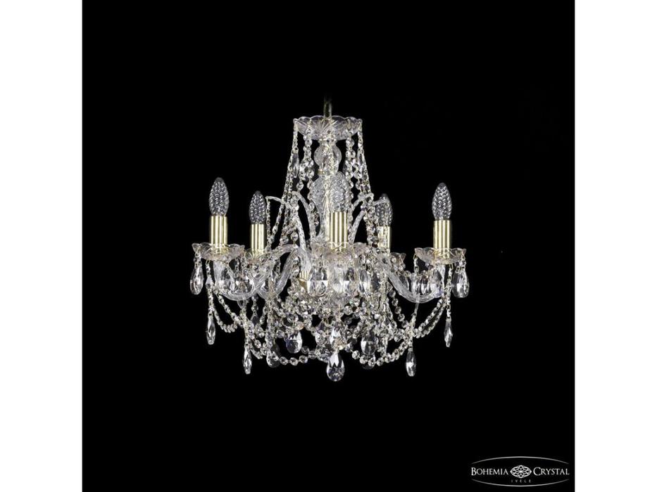 Bohemia Ivele Crystal: 1411/5/160 G: люстра хрустальная (прозрачный)