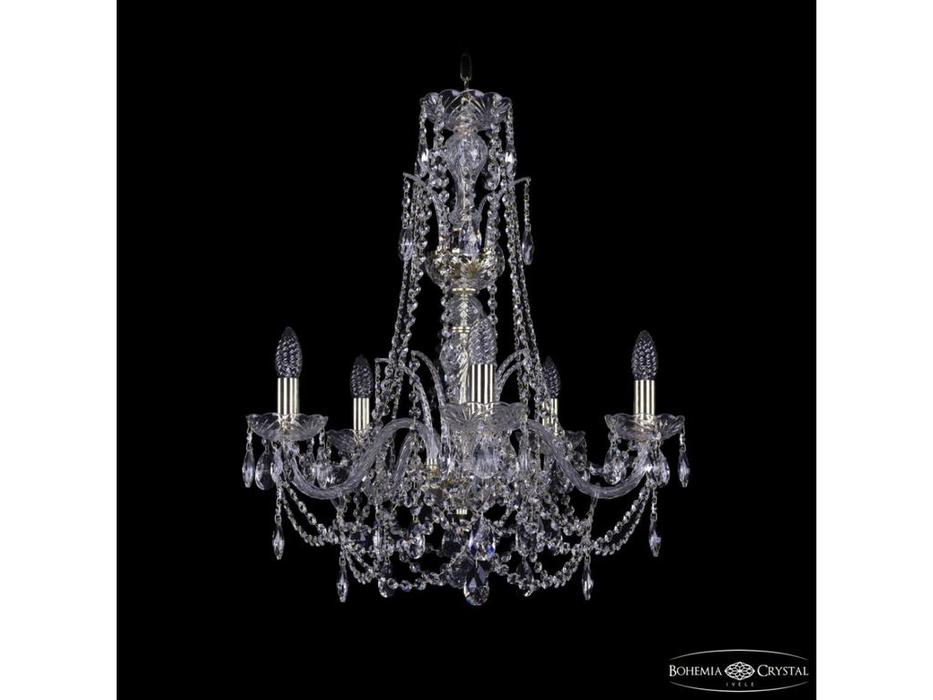 Bohemia Ivele Crystal: 1411/5/195/Xl-63 G: люстра хрустальная (прозрачный)
