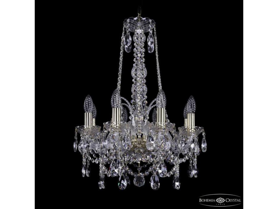 Bohemia Ivele Crystal: 1411/8/141/h-62 G: люстра хрустальная (прозрачный)