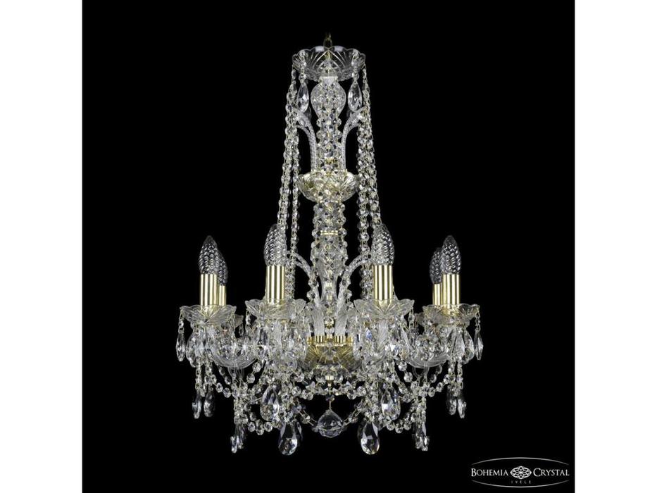 Bohemia Ivele Crystal: 1411/8/160/XL-65 G: люстра хрустальная (прозрачный)